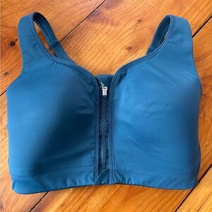 Athleta zip front sports bra 32DD